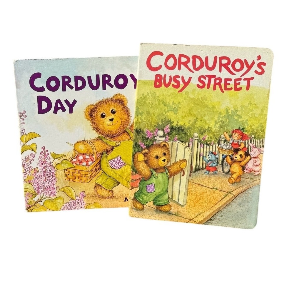 Corduroy Bear Board Book Lot Corduroys Day and Busy Street Don Freeman 1987 2005